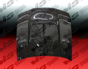 89-94 Nissan 240SX 2dr/HB VIS Carbon Fiber Hood - Drift 2 Style