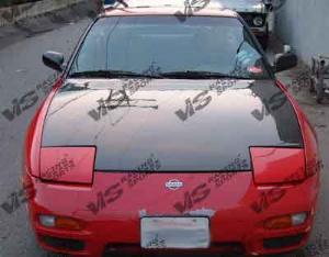 89-94 Nissan 240SX 2dr/HB VIS Carbon Fiber Hood - OEM Style