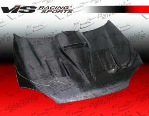 90-95 Mazda MX 3 2dr VIS Carbon Fiber Hood - G Force Style