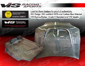 92-95 Honda Civic 4dr VIS Carbon Fiber Hood - Monster Style