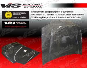 92-95 Honda Civic 4dr VIS Carbon Fiber Hood - OEM Style