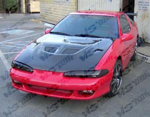 92-94 Mitsubishi Eclipse 2dr VIS Carbon Fiber Hood - EVO Style