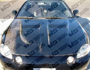 93-97 Honda Del Sol 2dr VIS Carbon Fiber Hood - Xtreme GT Style