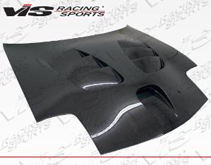 93-96 Mazda RX7 2dr VIS Carbon Fiber Hood - Fuzion Style