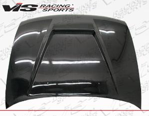 93-97 Toyota Corolla 4dr VIS Carbon Fiber Hood - Invader Style