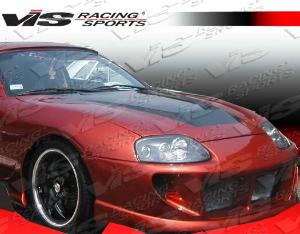 93-98 Toyota Supra 2dr VIS Carbon Fiber Hood - Invader Style