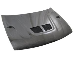 95-99 Nissan 200SX 2dr VIS Carbon Fiber Hood - EVO Style - Black