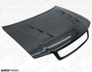 96-01 AUDI A4 4dr VIS Carbon Fiber Hood - Terminerator Style