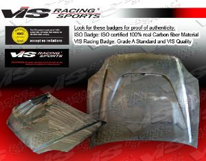 96-98 Honda Civic 2dr/4dr VIS Carbon Fiber Hood - JS Style