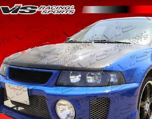 97-01 Mitsubishi Mirage 4dr VIS Carbon Fiber Hood - OEM  Style