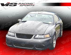 99-04 Ford MUSTANG 2dr VIS Carbon Fiber Hood - Cowl Induction Style
