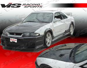 99-01 Nissan SKYLINE R34 (GTR) 2dr VIS Carbon Fiber Hood - JS Style