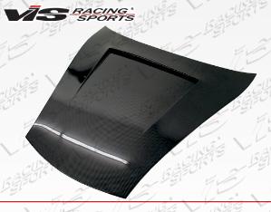 99-04 Porsche 996 2dr VIS Carbon Fiber Hood - GTO Style - Black