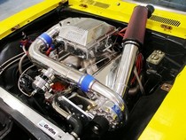 • 1964-1972 Chevrolet Chevelle (w/cowl hood), • 1964-1972 Chevrolet Malibu (w/cowl hood), • All With a Carbureted Big Block Chevrolet Engine Vortech® Carbureted Big Block Chevrolet Supercharging System w/V-7 YSi-Trim Supercharger, Satin 