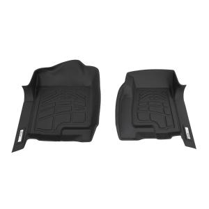 00-06 Suburban, 00-06 Tahoe, 00-06 Yukon Denali/XL, 02-06 Avalanche, 02-06 Escalade ESV, 03-06 Escalade EXT , 99-07 Sierra , 99-07 Silverado  Wade Sure-Fit Mat - Black - Front Seats (Set of 2) 