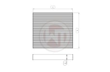 Universal Wagner Tuning WGT Radiator Kits - 563x468x32mm Radiator Core