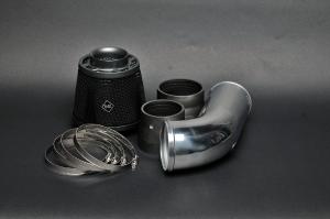10 Ford TAURUS (SHO 3.5L) Weapon R Secret Weapon Intake Polished Dual Velocity (Gunmetal / Black Foam Filter)