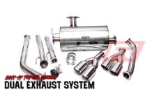 Universal Weapon R WR Axle Back Exhausts - 3.5L Axle Back Exhaust w/Slant Cut Tips