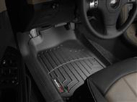 2008-2012 Chevrolet Malibu, 2007-2011 Saturn Aura Fits vehicles with one retention  device on the driver's side, 2008-2011 Pontiac G6 Fits Sedan only Weathertech Rubber Floormats - Front FloorLiner  (Black) - Digital Fit