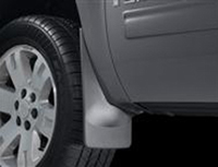 2000-2006 Chevrolet Suburban without Flares, 2000-2006 GMC Yukon XL, without Flares, 1999-2007 GMC Sierra without Flares, 1999-2007 Chevrolet Silverado without Flares Weathertech Mud Flaps - No Drill (Black) - Front