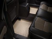 2008-2012 Chevrolet Malibu, 2010-2012 Buick LaCrosse Two-piece part, 2007-2011 Saturn Aura Weathertech Rubber Floormats - Rear FloorLiner  (Tan) - Digital Fit