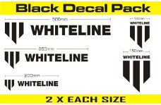 Universal Whiteline WL Decals - Decal Kits 10 Pk Black
