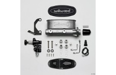 Universal Wilwood WIL Master Cylinder - HV Tandem M/C Kit w L/H Bracket & Prop Valve - 1in Bore