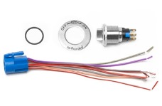 Universal Wilwood WIL Parking Brake Caliper - Electronic Parking Brake Caliper Switch Kit w/ On/Off Sticker