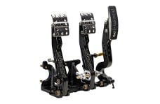 Universal Wilwood WIL Brake and Clutch Pedals - Adjustable Tru-Bar Brake, Clutch, Throttle w/ Linkage - Floor Mount - 4.75-5.75;1