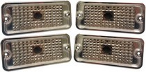 68-72 Chevrolet/GMC Trucks Woodall Euro Marker Light Set - Clear