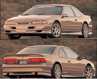1992-1993 Ford Thunderbird LX & Sport Models, 1994-1995 Ford Thunderbird, 1989-1993 Ford Thunderbird Super Coupe Models, 1996-1997 Ford Thunderbird, 1992-1992 Ford Thunderbird Base Models 151A Xenon Paintable Wings - Urethane Rear Spoiler