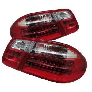Mercedes Benz W210 E-Class 96-02 Xtune LED Tail Lights - Red Clear