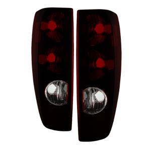 Chevy Colorado 04-12, GMC Canyon 04-12 Xtune Tail Lights - OEM Style Tail Lights -Red Smoked