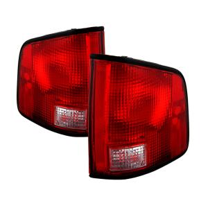 Chevy S10 94-04, GMC S15 Sonoma 94-04, Isuzu Hombre 96-00  with Black Edge Xtune OE Style Tail Lights - OEM