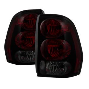 Chevy Trailblazer 02-09  With Circuit Board Model Xtune Tail Lights - Red Smoked