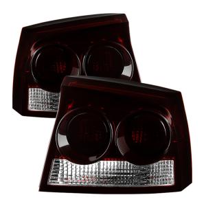 DodgeÂ Charger 2009-2010 Xtune OEM Style Tail Lights - Red Smoked