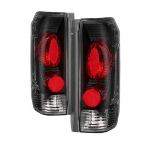 Ford F150 87-96, Ford F250 87-96, Ford F350 87-96, Ford Bronco 88-96 Xtune Euro Style Tail Lights - Black