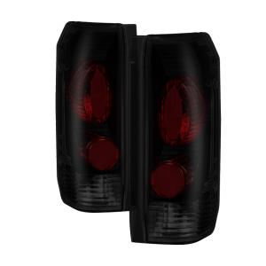 Ford F150 87-96, Ford F250 87-96, Ford F350 87-96, Ford Bronco 88-96 Xtune Euro Style Tail Lights - Black Smoked