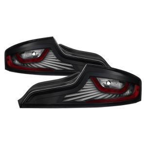 Infiniti G35 Coupe 03-05 Xtune LED Light Tube Style Tail Lights - Black