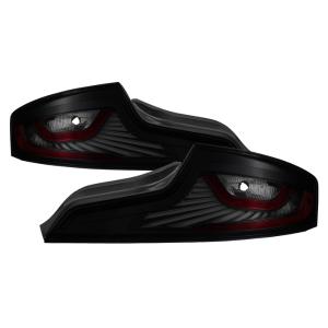 Infiniti G35 Coupe 03-05 Xtune LED Light Tube Style Tail Lights - Black Smoked