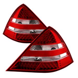 Mercedes R170 SLK 98-04 Xtune LED Tail Lights ( R171 AMG Look ) - Red Clear