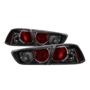 Mitsubishi Lancer 08-15 Xtune OE Style Tail Lights - Black Smoke