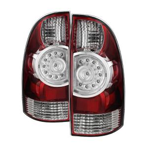 Toyota Tacoma 09-15 Xtune OEM LED Style Tail Lights - Red Clear