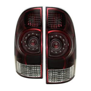 Toyota Tacoma 09-15 Xtune OEM LED Style Tail Lights - Red Smoked