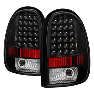 Dodge Caravan/Grand Caravan 96-00, Dodge Durango 98-03, Chrysler Town & Country 96-00, Plymouth Voyager/Grand Voyager 96-00 Xtune LED Tail Lights - Black