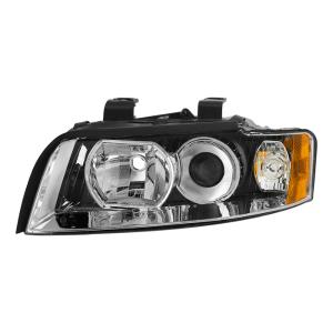 Audi A4 02-05  (Halogen Only Does not fit HID models  also does not fit cabriolet convertible model) Xtune Driver Side Headlights -OEM Left