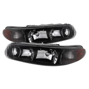 Buick Century 97-05, Buick Regal 97-04 Xtune Crystal Headlights - Black