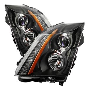 Cadillac CTS 08-12 / CTS-V 09-12  Halogen Only ( Does not fit HID Model ) Xtune Projector Headlights - Black