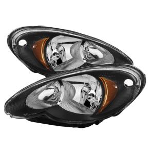 Chrysler PT Cruiser 06-10 Xtune Halogen Only Headlights -Black