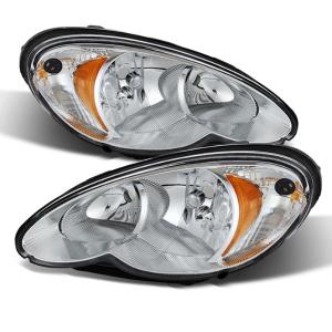 Chrysler PT Cruiser 06-10 Xtune Halogen Only Headlights -Chrome